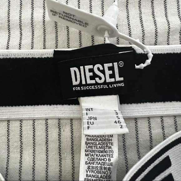 NWT Diesel Black and White Jockstrap - Size S - Picture 5 of 7